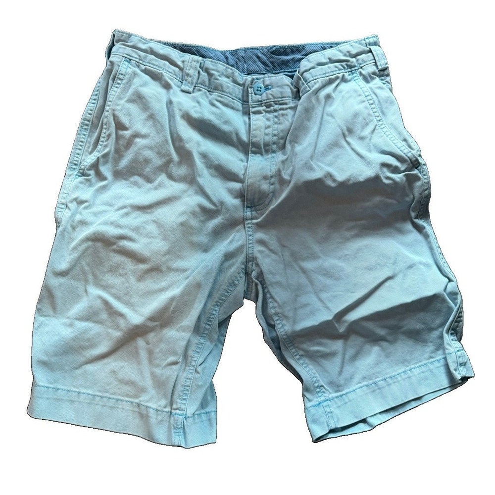 Cremieux Men's Size 30 Light Blue Chino Shorts Cotton Preppy Golf Coastal